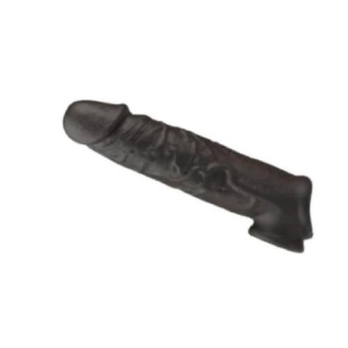 Black Silicone Uncut Cock Penis Condom In Pakistan