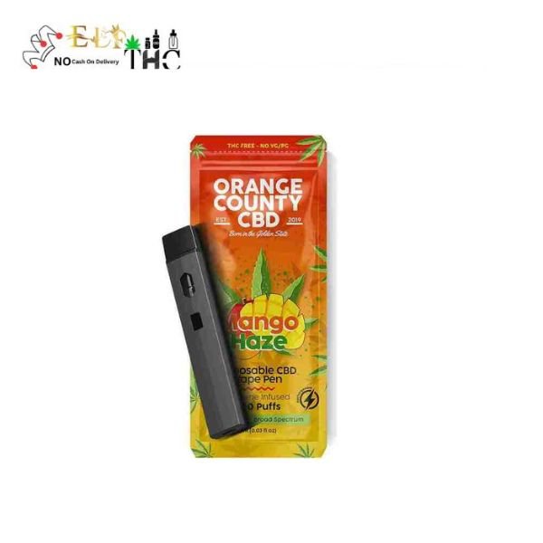 Buy 1ml Disposable CBD Vape Pen  Mango Haze 600mg Premium Full Spectrum CBD Vape in Pakistan