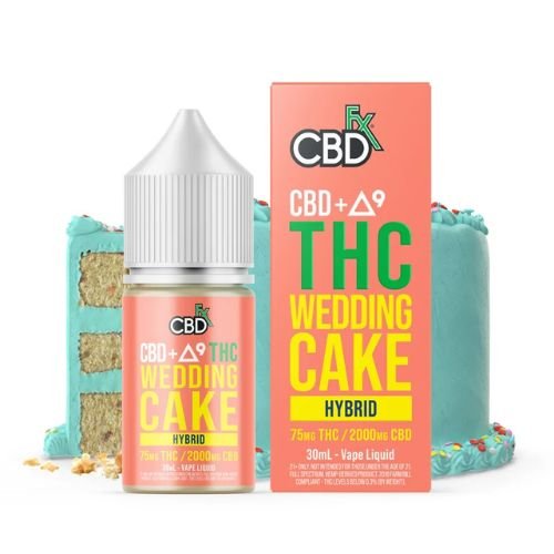 CBDfx CBD  Delta 9 THC Vape Juice Wedding Cake Hybrid In Pakistan
