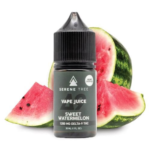 Serene Tree Delta9 THC Sweet Watermelon Vape Juice 1200mg In Pakistan