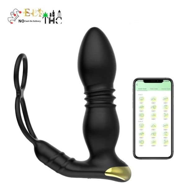 Telescopic Vibrating Butt Plug Anal Vibrator Toys In Pakistan