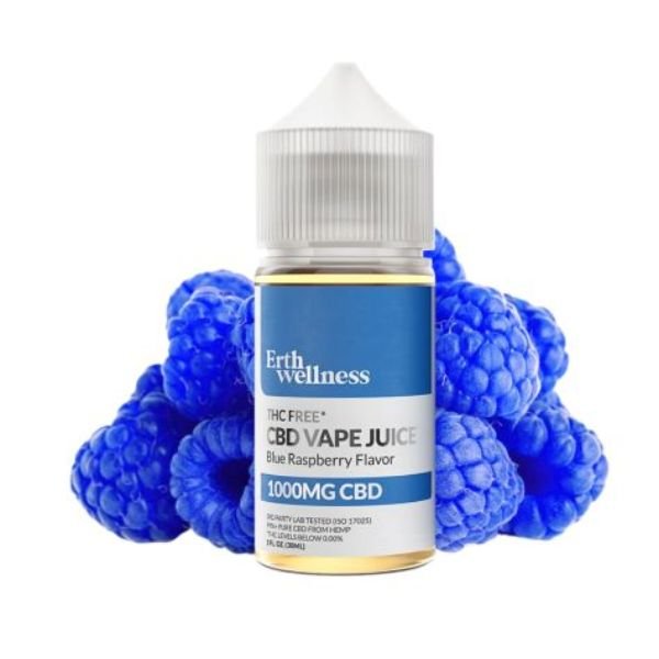 ERTH WELLNESS CBD VAPE JUICE BLUE RASPBERRY in Pakistan