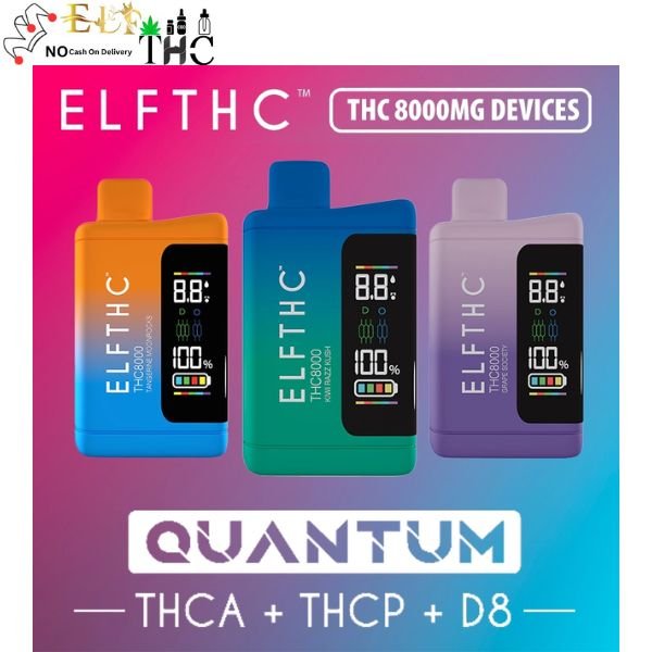 ELF THC Quantum Blend Vape Pens 8000mg In Pakistan