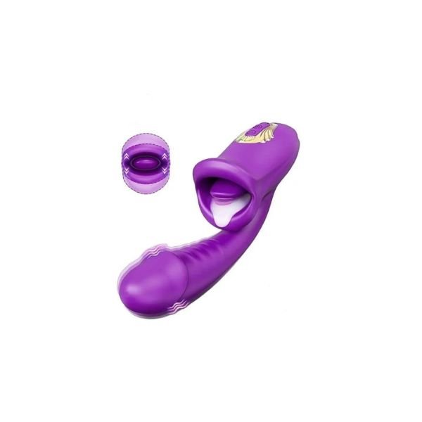 Ava 2 in 1Tongue licking Vibrator In Pakistan