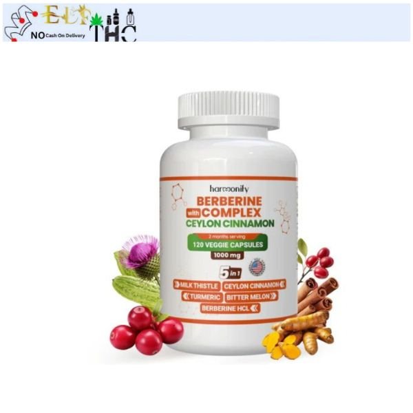 Harmonify Berberine with Ceylon Cinnamon 1200mg Natural Supplement for Blood in Pakistan